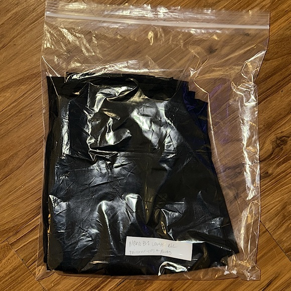 ☃️BOGO50%☃️🆕🖤MONO B: BLACK Tailored Yoga Pants LARGE 10-12 - Picture 4 of 4